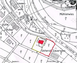 Lageplan Baugrundstück